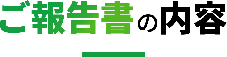 ご報告書の内容